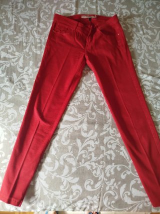 Pantalón Zara Rojo