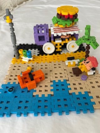Juguete Mini Waffle City Bloques Construcción