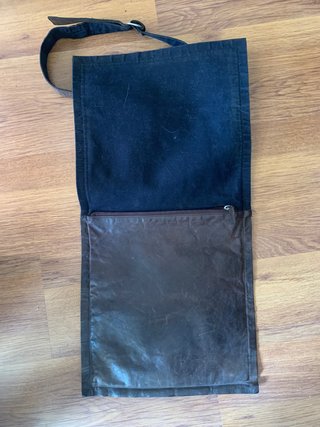 Bolso de Piel Marrón Unisex