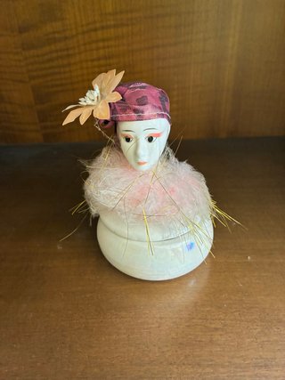 Joyero Vintage Cabeza Muñeca Pierrot