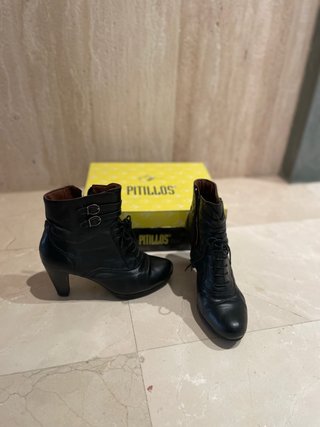 Botines Pitillos Negros Mujer Talla 38
