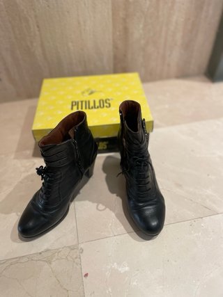 Botines Pitillos Negros Mujer Talla 38