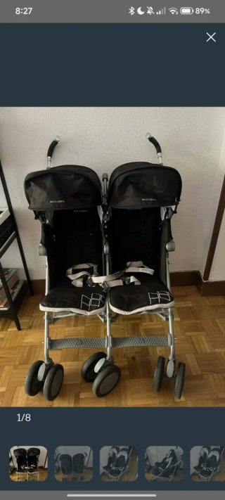 Silla de paseo gemelar Maclaren Twin Techno
