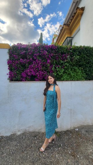 Vestido Semicorto Estampado