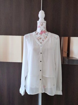 Blusa Blanca Vila Clothes Talla M