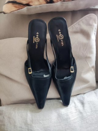 Zapatos Mules Negros Cortefiel