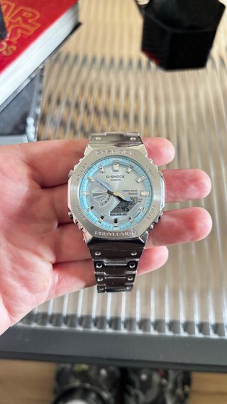 Reloj Casio G-Shock Plata y Azul