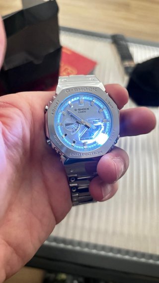 Reloj Casio G-Shock Plata y Azul