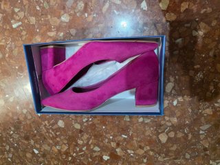 Zapatos de tacón rosa talla 41