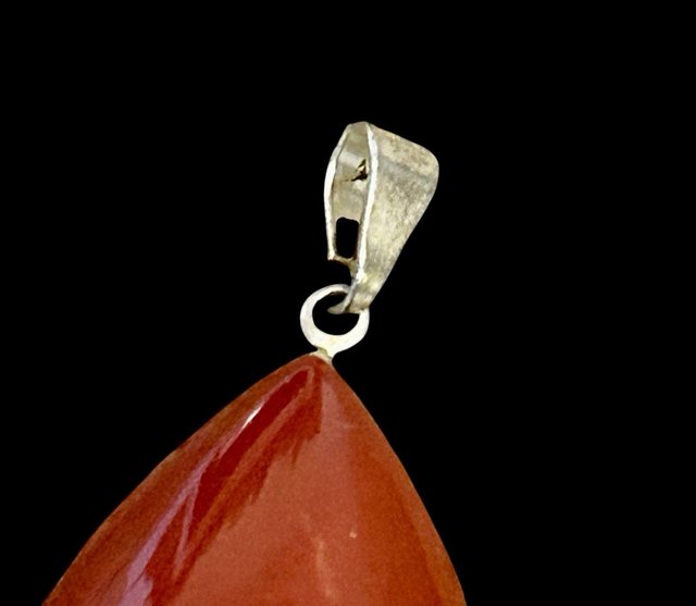 Colgante Cornalina Roja Doble Cara