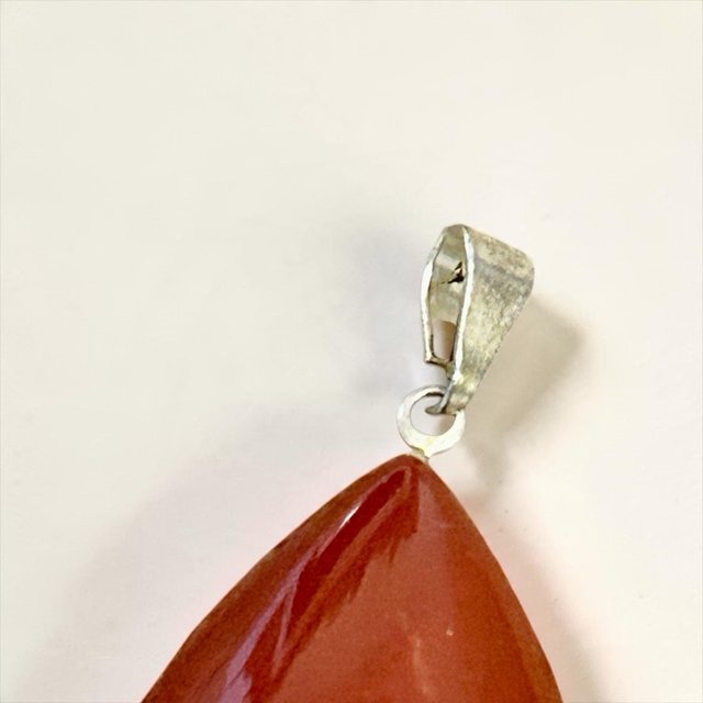 Colgante Cornalina Roja Doble Cara
