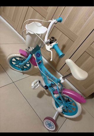 Bicicletta Frozen bambina con rotelle