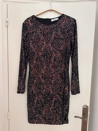 Vestido de lentejuelas Mango