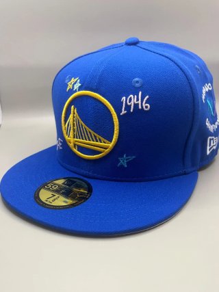 Gorra New Era 7 3/8 59FIFTY Warriors Team Verbiage