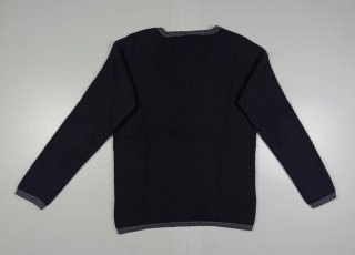 Lacoste Vintage Jersey Negro Mujer Lana Cashmere L