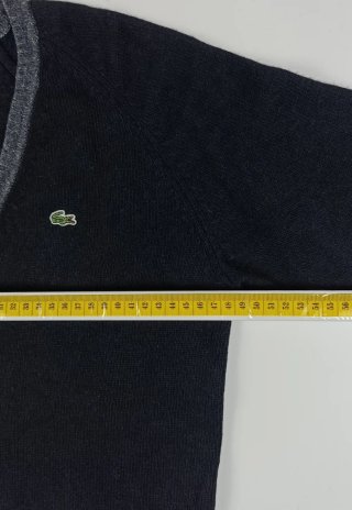 Lacoste Vintage Jersey Negro Mujer Lana Cashmere L