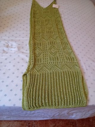 Vestido de punto verde