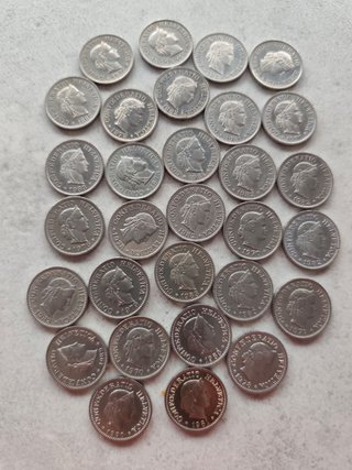 Lote de monedas de Francos Suizos