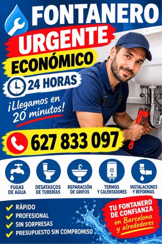 FONTANERO DE LA ZONA BARATO 627833097