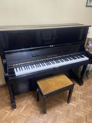 Piano Vertical Young Chang Negro