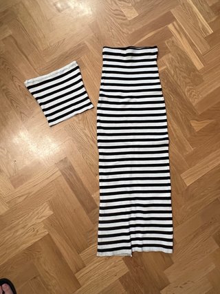 Conjunto de dos piezas a rayas