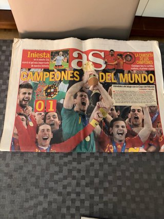 Periódico AS Campeones del Mundo 2010