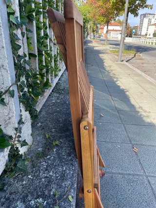 Sedie pieghevoli in legno di teak
