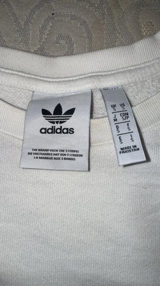 Sudadera Adidas Originals Essential Crew Blanca
