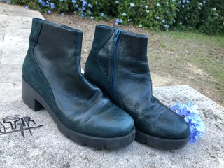 Botines Camper azules y verde azulado