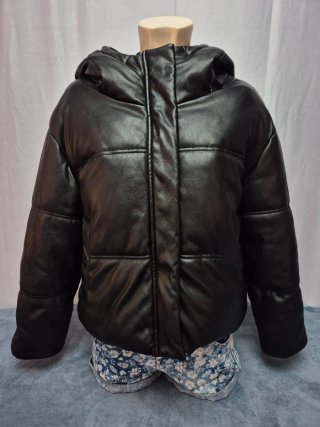 Chaqueta Puffer Stradivarius Efecto Piel XS