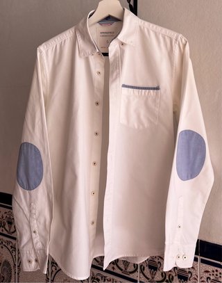 Camisa juvenil Springfield blanco crudo
