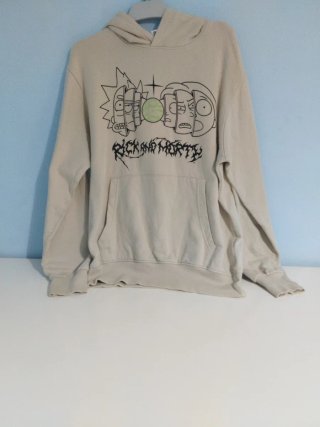 Sudadera Rick y Morty Beige