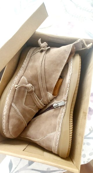 Botines Ulanka Beige Talla 36
