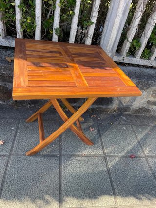 Mesa Plegable de Madera de Teca