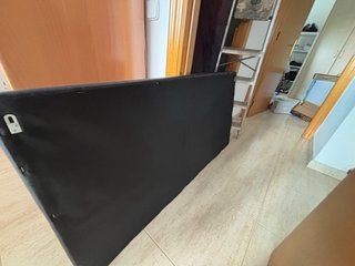 Cabecero Negro para Cama de 135cm