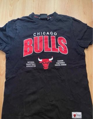 Camiseta Chicago Bulls Hombre Negra
