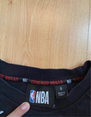 Camiseta Chicago Bulls Hombre Negra