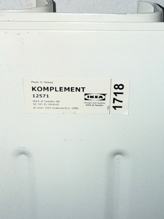 Scaffali metallici per scarpe Ikea