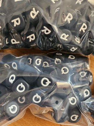 Lote de letras de silicona para manualidades
