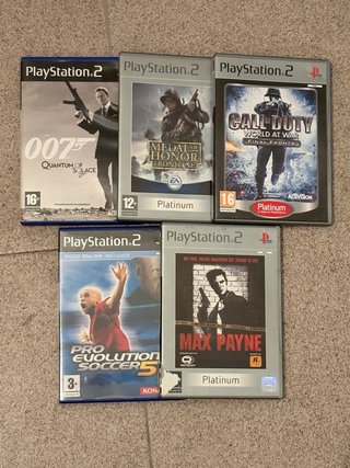 Lote 5 Videojuegos PS2