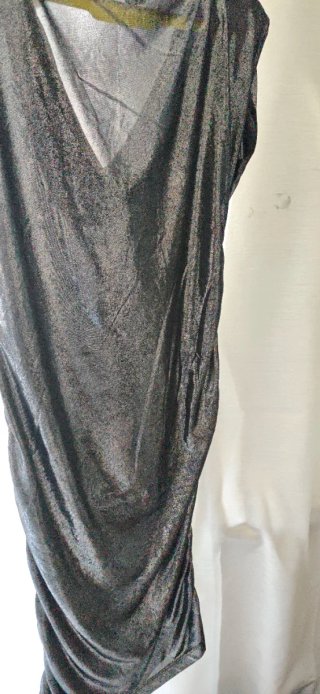 Vestido plateado mujer talla m