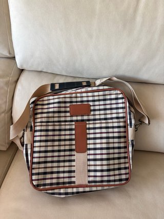 Bolso Bandolera Estampado Cuadros