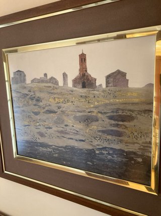 Lámina Pueblo Antiguo con Marco
