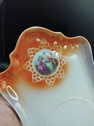🇪🇦 Juego desayuno porcelana nacarada años 30
