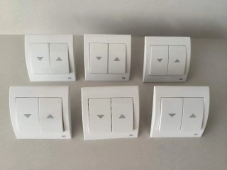 6 Interruptores Doble Persiana BJC