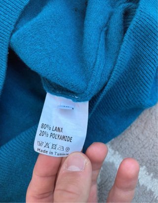 Jersey Tru Trussardi Azul Petróleo Talla S