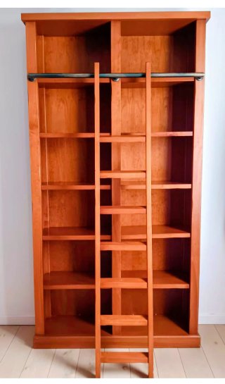 Estantería de Madera con Escalera