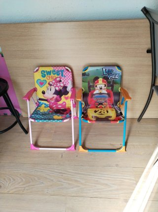 2 Sillas Infantiles Plegables Disney