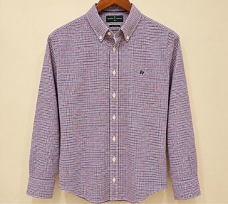 Camisa Roberto Verino Azul y Granate Talla L