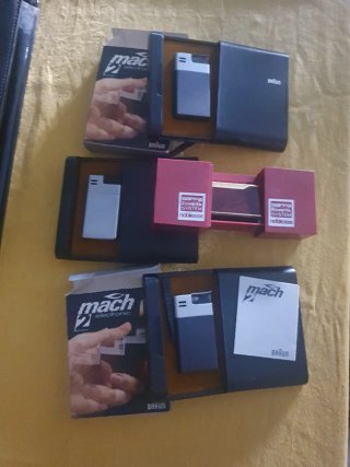 Set 3 accendini vintage Braun Mach 2